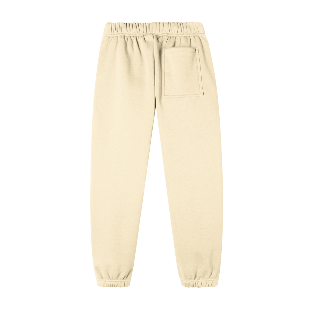 Unisex Essential Fleece Sweatpants in apricot, alternate angle