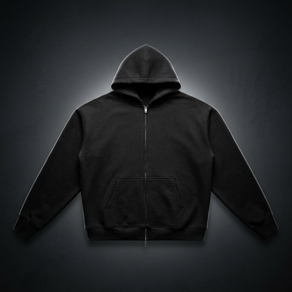 Unisex Essential Fleece Zip-Through Hoodie