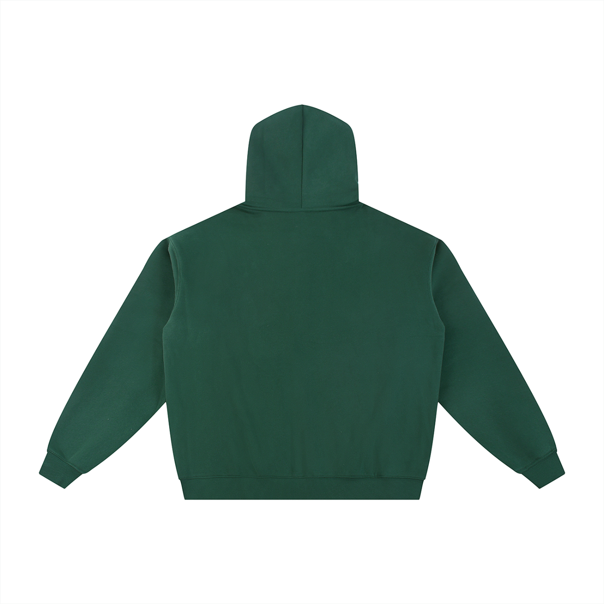 Unisex Essential Fleece Zip-Through Hoodie in eden green, alternate angle