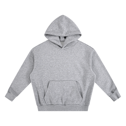 Unisex Essential Heavyweight Boxy Fleece Hoodie in flower gray