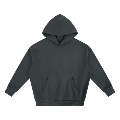 Unisex Essential Heavyweight Boxy Fleece Hoodie in gray blue