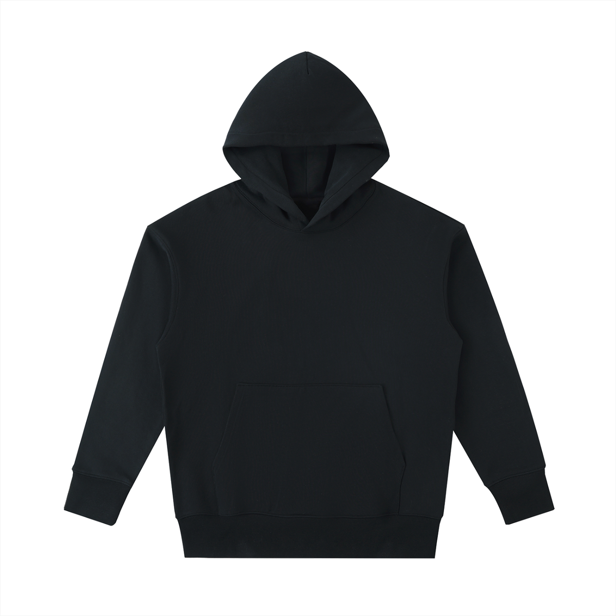 Unisex Essential Heavyweight Cotton Hoodie in black