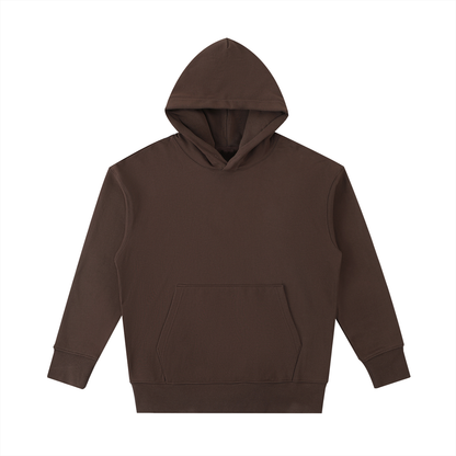 Unisex Essential Heavyweight Cotton Hoodie in coffee