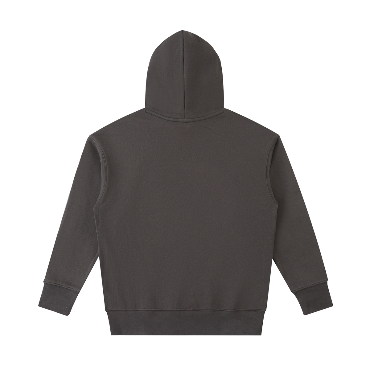 Unisex Essential Heavyweight Cotton Hoodie in dark gray, alternate angle