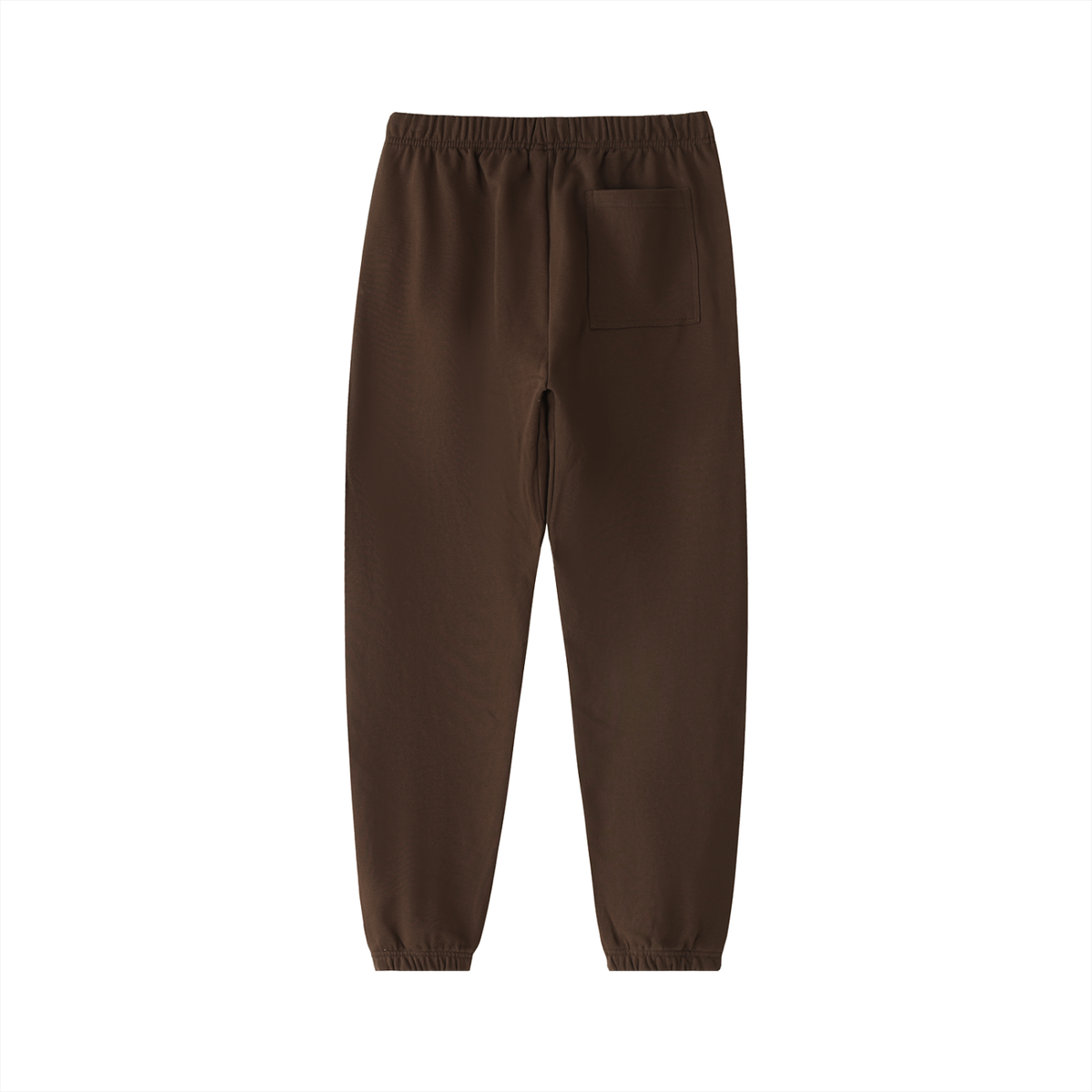 Unisex Essential Heavyweight Cotton Sweatpants in coffee, alternate angle