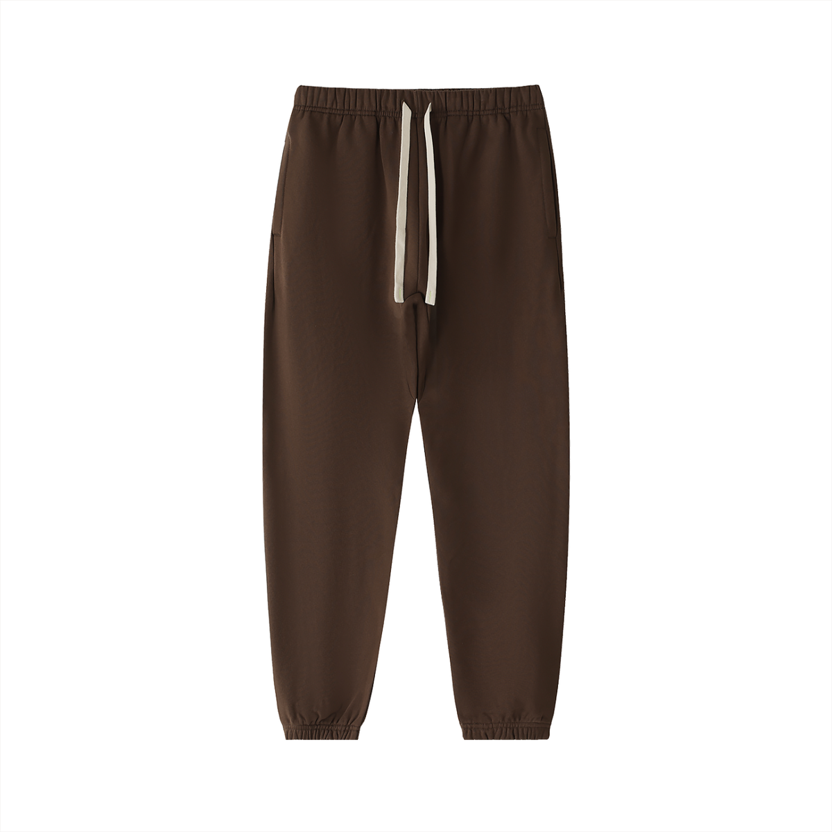 Unisex Essential Heavyweight Cotton Sweatpants in coffee