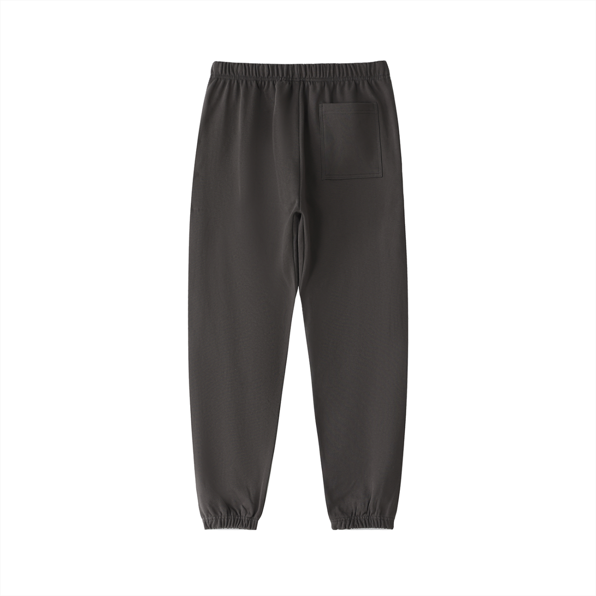 Unisex Essential Heavyweight Cotton Sweatpants in dark gray, alternate angle
