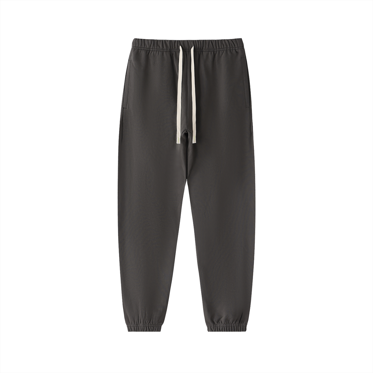 Unisex Essential Heavyweight Cotton Sweatpants in dark gray