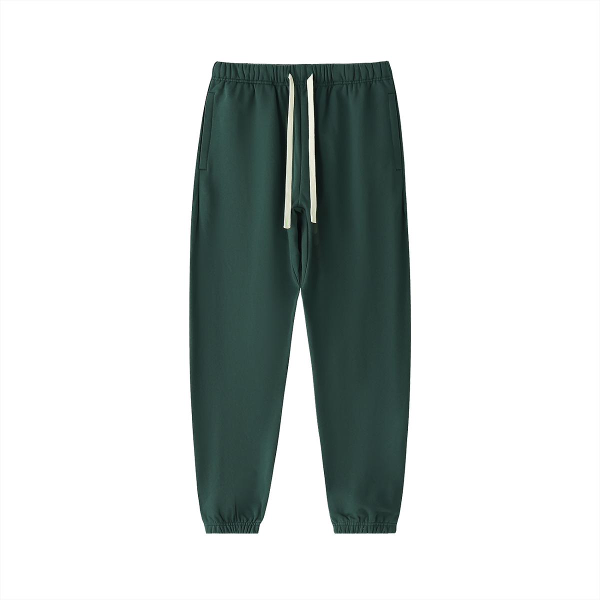 Unisex Essential Heavyweight Cotton Sweatpants in retro green