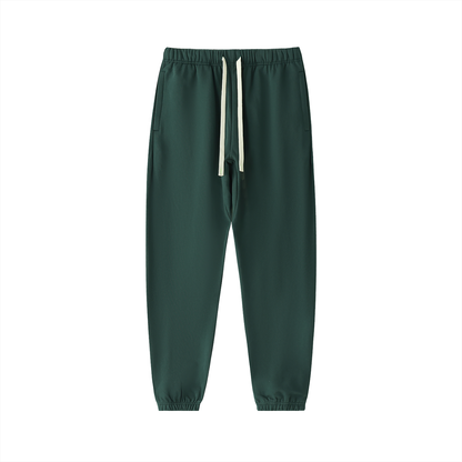 Unisex Essential Heavyweight Cotton Sweatpants in retro green