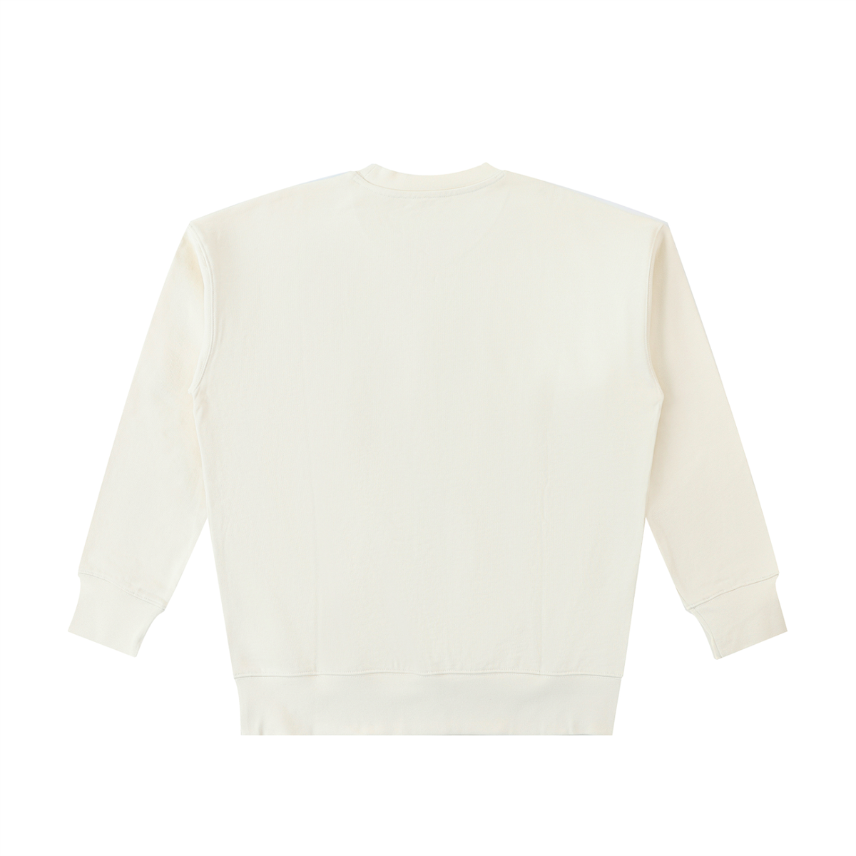 Unisex Essential Heavyweight Cotton Sweatshirt in apricot, alternate angle