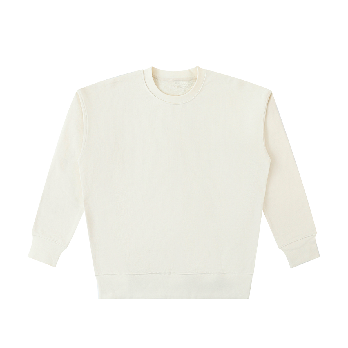 Unisex Essential Heavyweight Cotton Sweatshirt in apricot