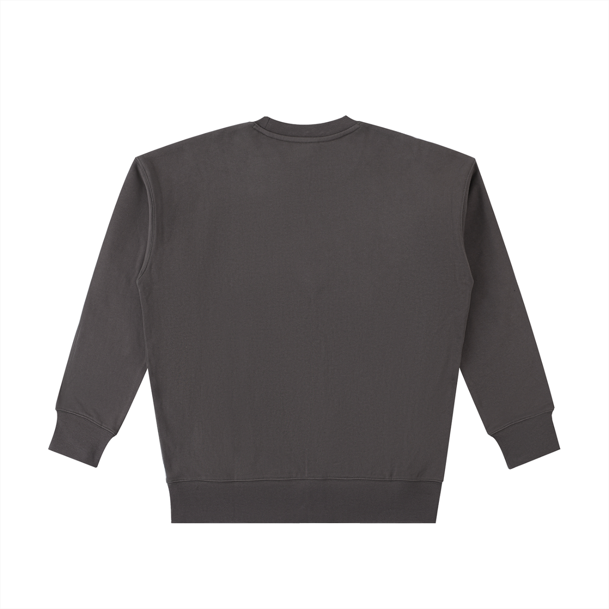 Unisex Essential Heavyweight Cotton Sweatshirt in dark gray, alternate angle