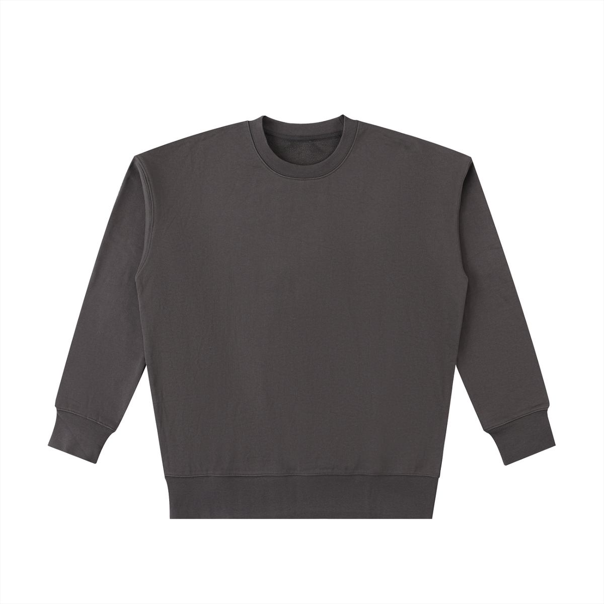 Unisex Essential Heavyweight Cotton Sweatshirt in dark gray
