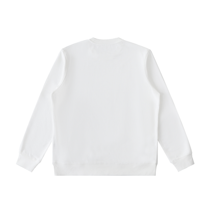 Unisex Essential Heavyweight Crewneck Sweatshirt in beige, alternate angle