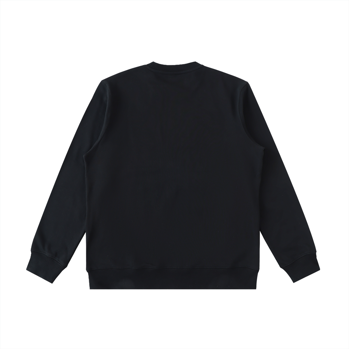 Unisex Essential Heavyweight Crewneck Sweatshirt in black, alternate angle
