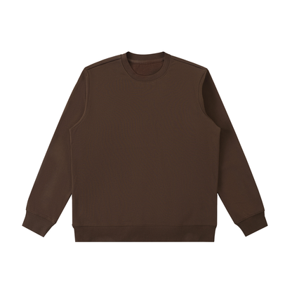 Unisex Essential Heavyweight Crewneck Sweatshirt in coffee