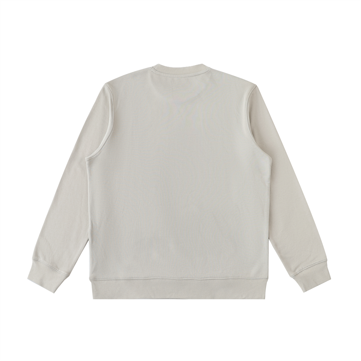 Unisex Essential Heavyweight Crewneck Sweatshirt in light gray, alternate angle