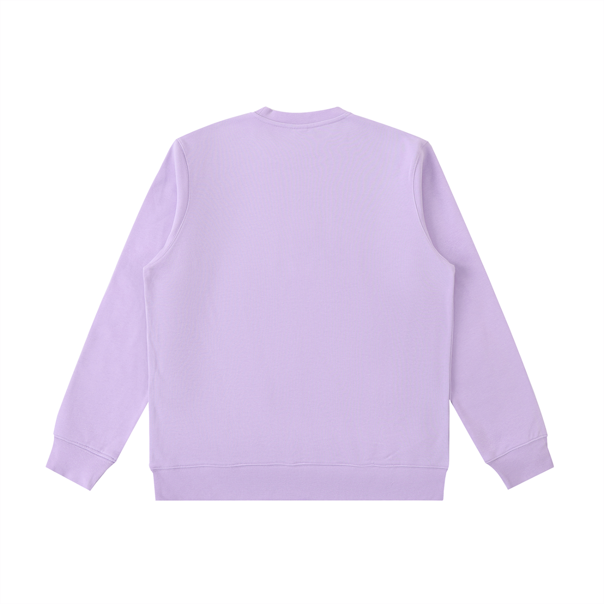 Unisex Essential Heavyweight Crewneck Sweatshirt in light purple, alternate angle