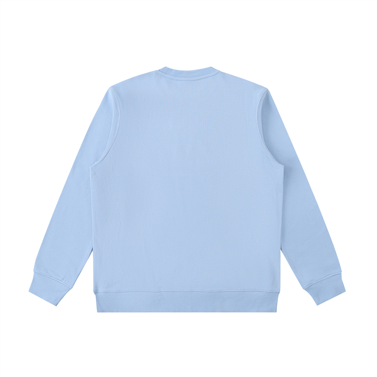 Unisex Essential Heavyweight Crewneck Sweatshirt in sky blue, alternate angle