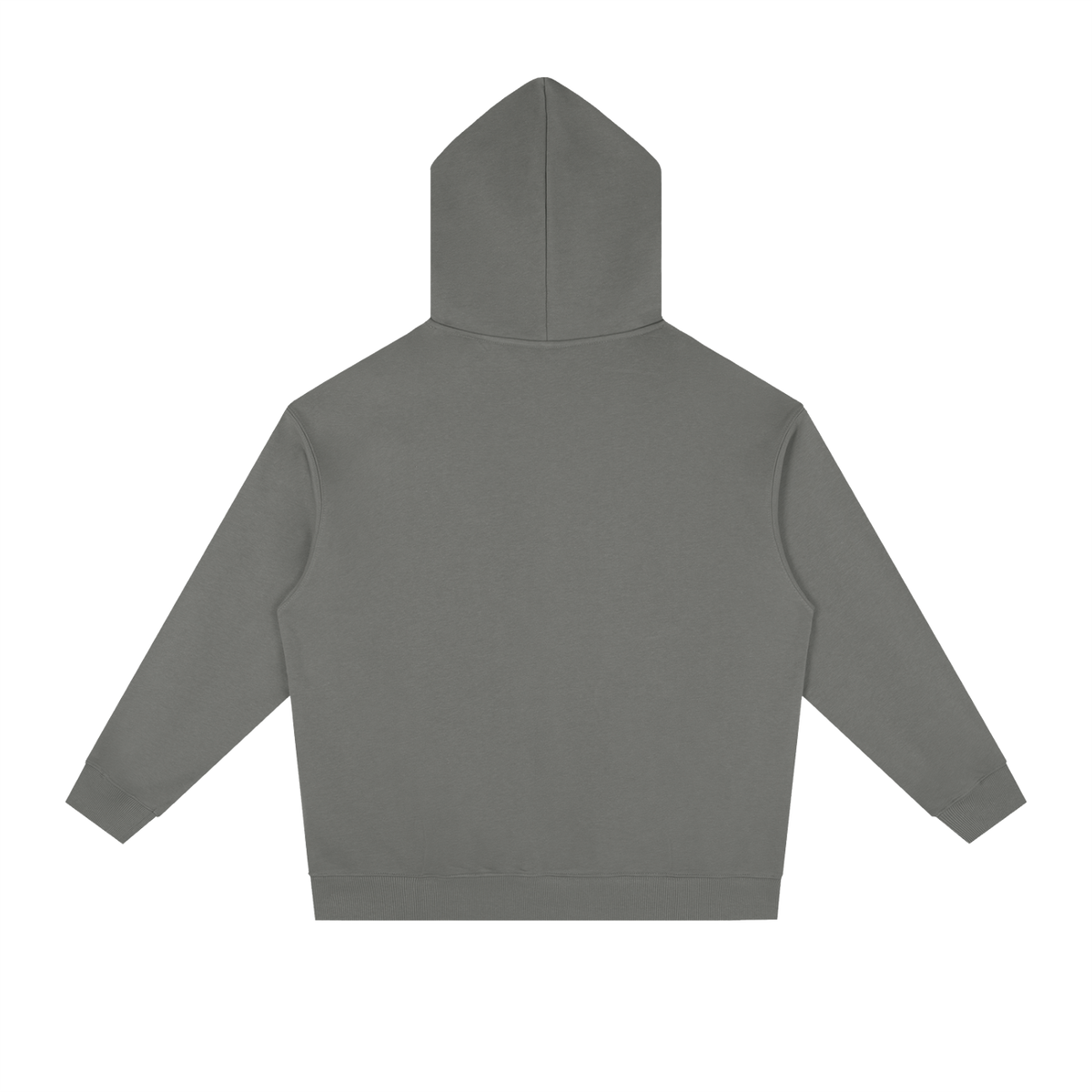 Unisex Essential Heavyweight Drop-Shoulder Hoodie in dark gray, alternate angle