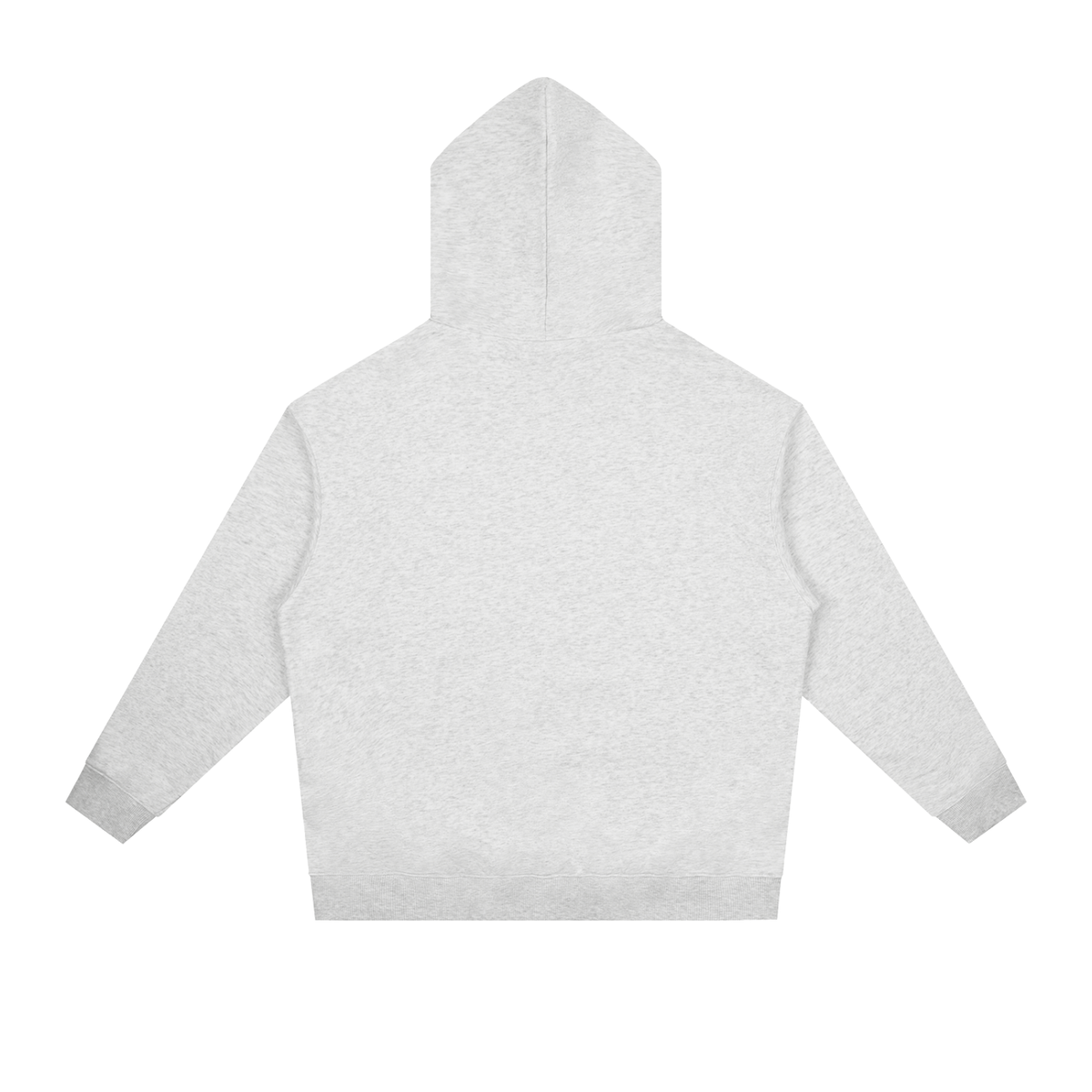 Unisex Essential Heavyweight Drop-Shoulder Hoodie in flower gray, alternate angle