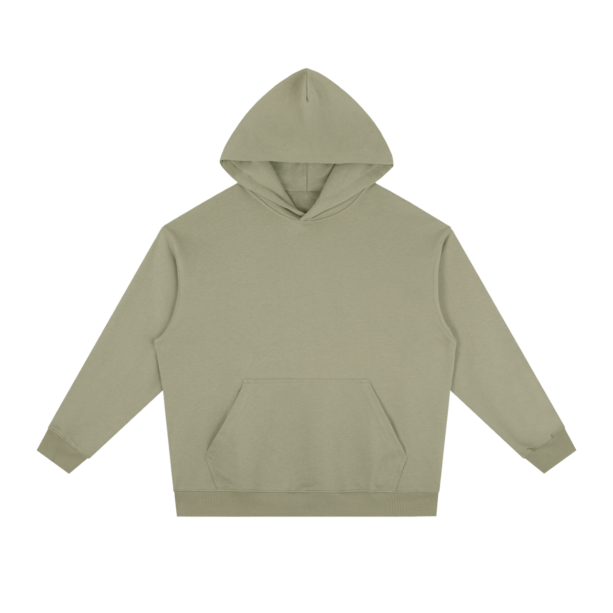 Unisex Essential Heavyweight Drop-Shoulder Hoodie in gray green