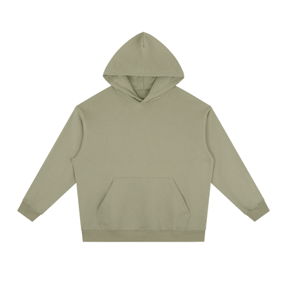 Unisex Essential Heavyweight Drop-Shoulder Hoodie in gray green