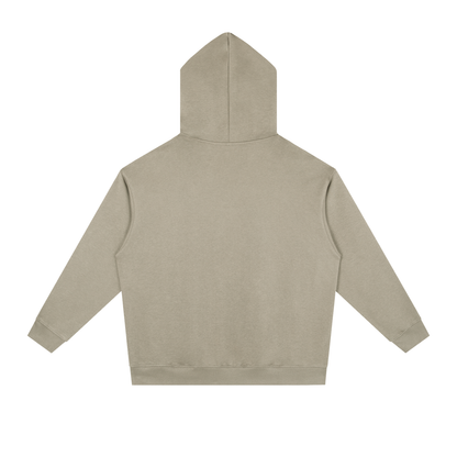 Unisex Essential Heavyweight Drop-Shoulder Hoodie in light gray, alternate angle