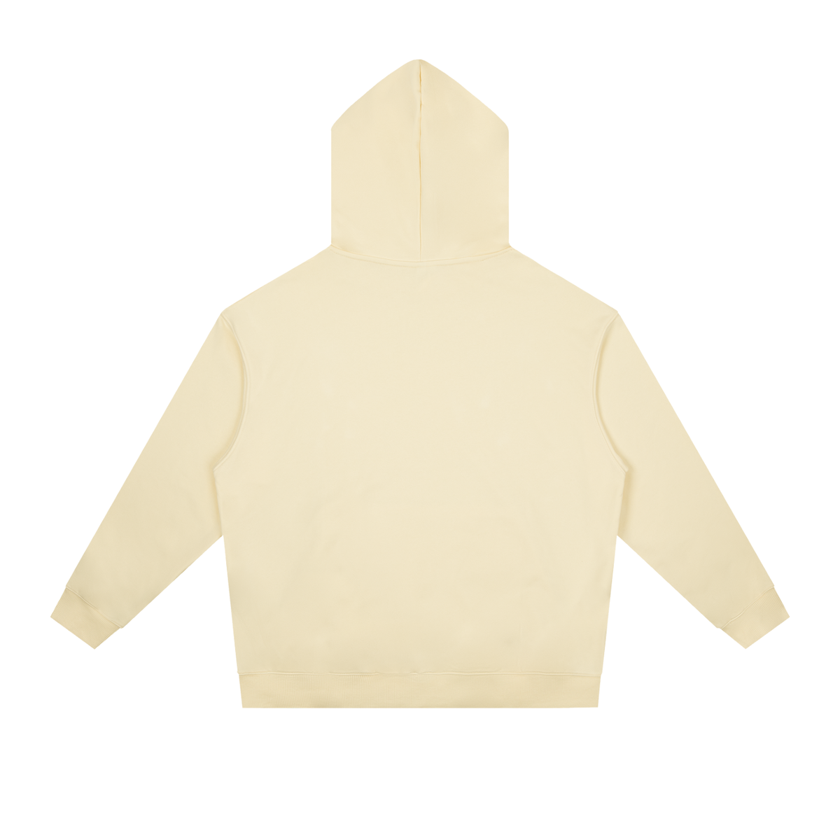 Unisex Essential Heavyweight Drop-Shoulder Hoodie in mild apricot, alternate angle