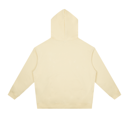 Unisex Essential Heavyweight Drop-Shoulder Hoodie in mild apricot, alternate angle