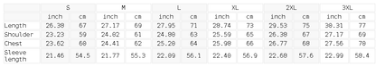 Size chart for the Unisex Essential Heavyweight Drop-Shoulder Hoodie