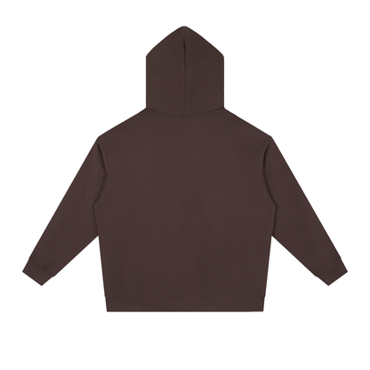 Unisex Essential Heavyweight Drop-Shoulder Hoodie in ume purple, alternate angle
