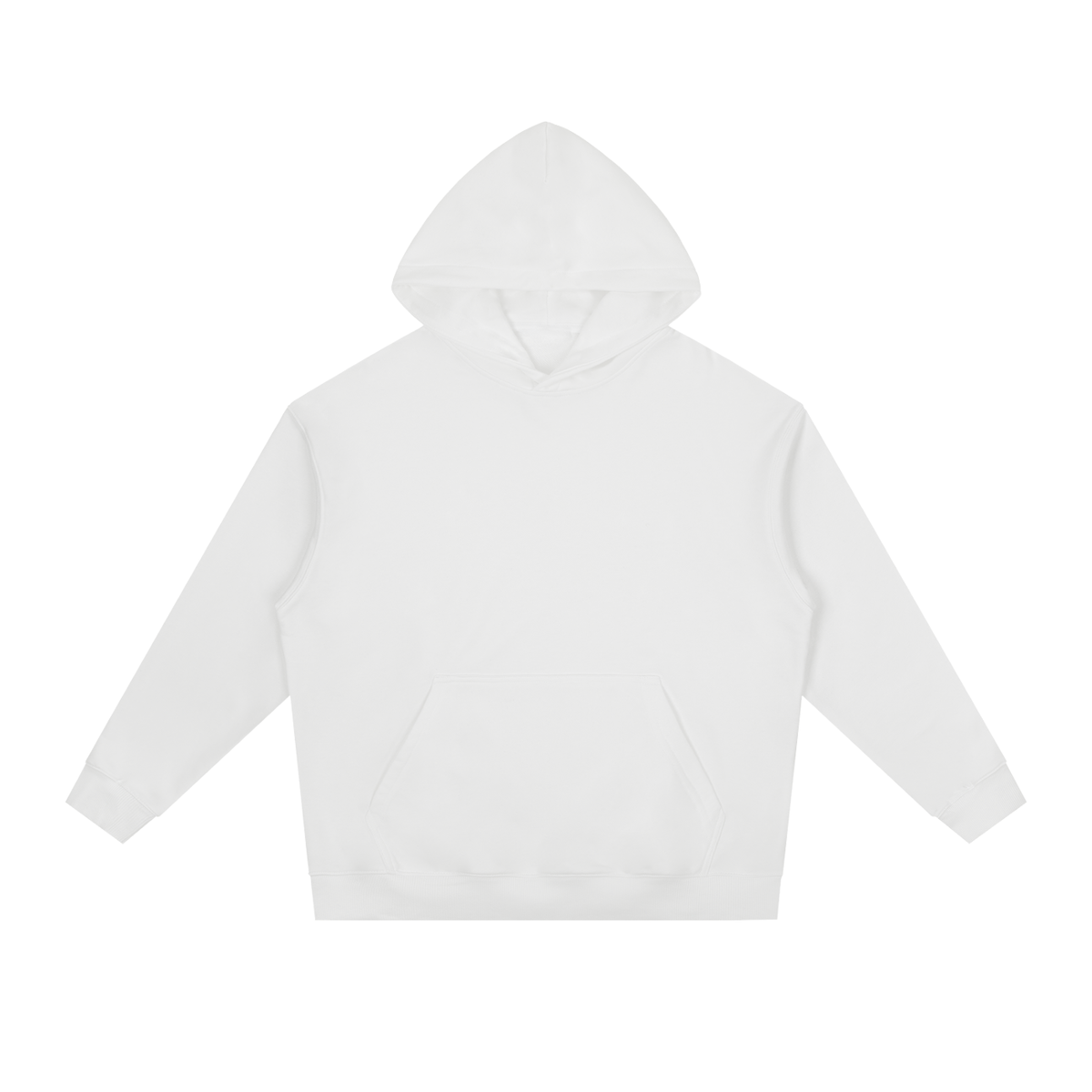 Unisex Essential Heavyweight Drop-Shoulder Hoodie in white