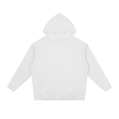 Unisex Essential Heavyweight Drop-Shoulder Hoodie in white