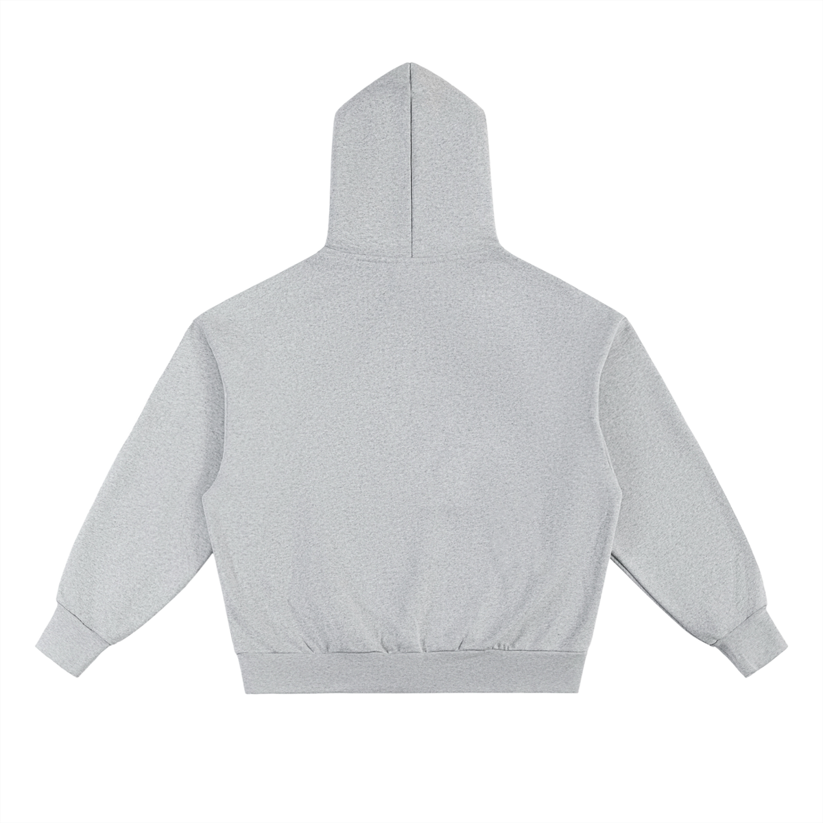 Unisex Essential Heavyweight Fleece Hoodie in flower gray, alternate angle