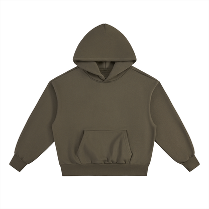 Unisex Essential Heavyweight Fleece Hoodie in olive green
