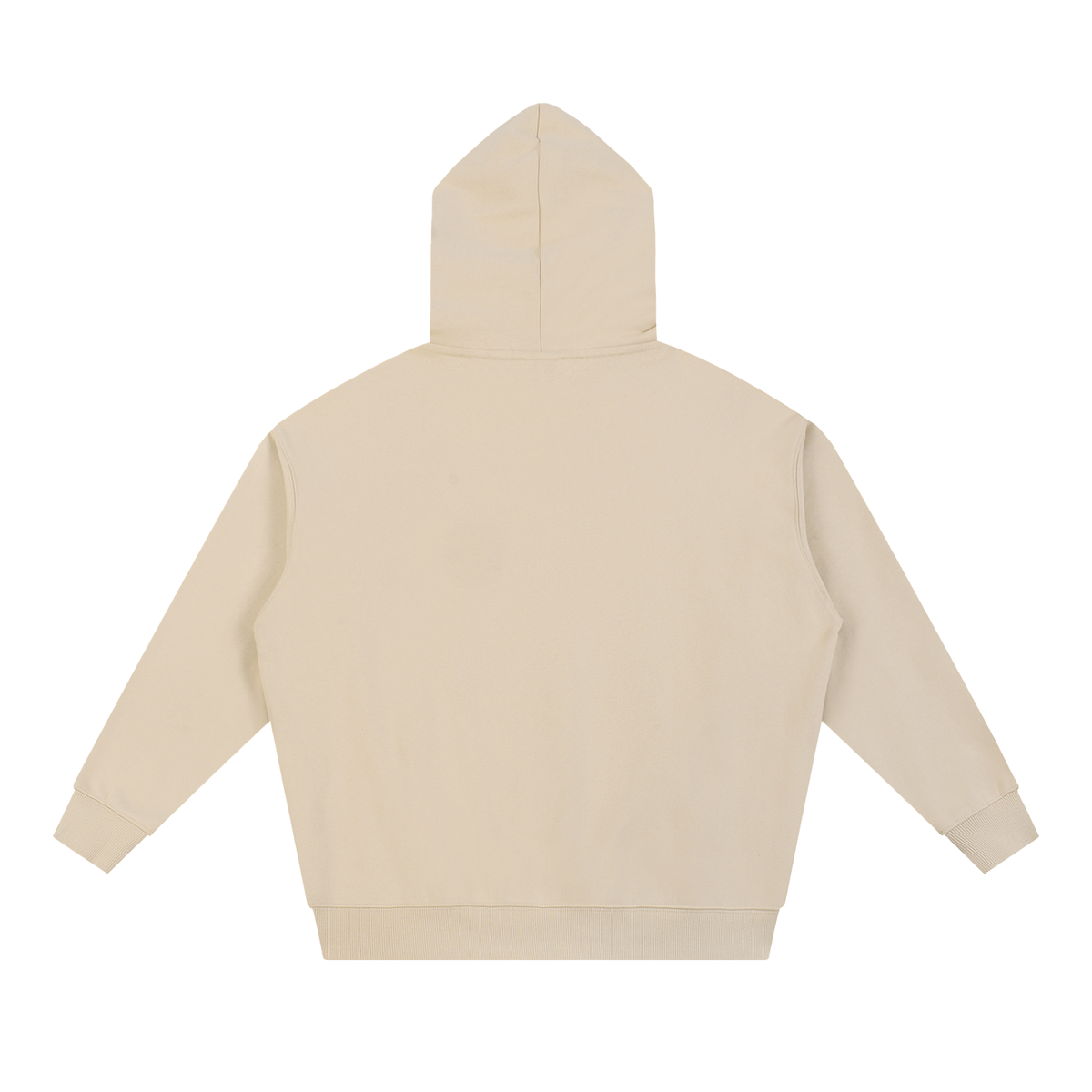 Unisex Essential Heavyweight Hoodie in apricot, alternate angle