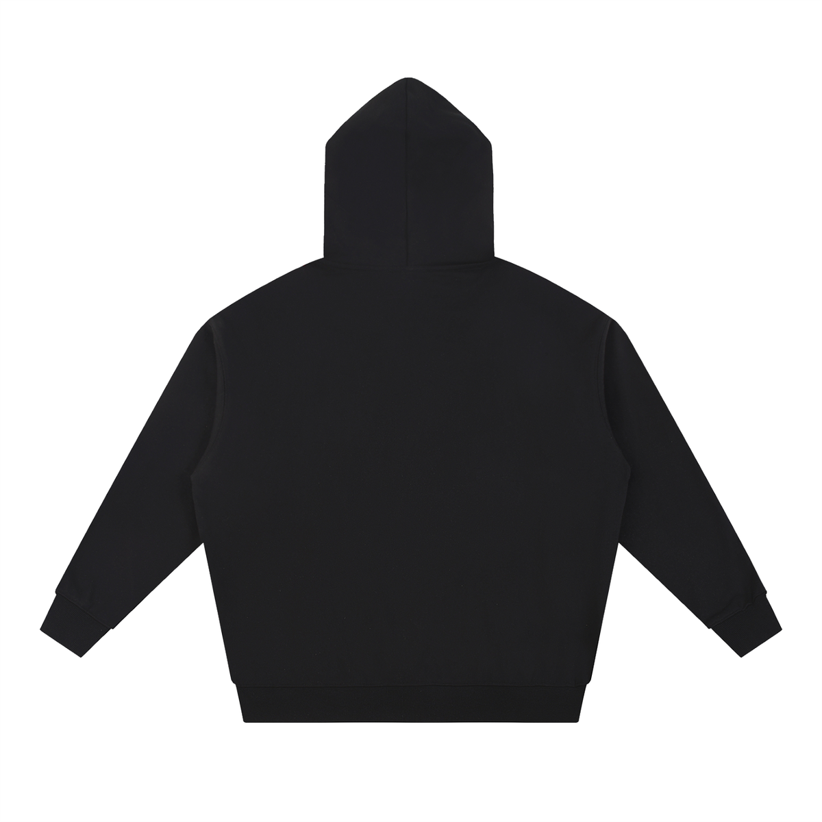 Unisex Essential Heavyweight Hoodie in black, alternate angle