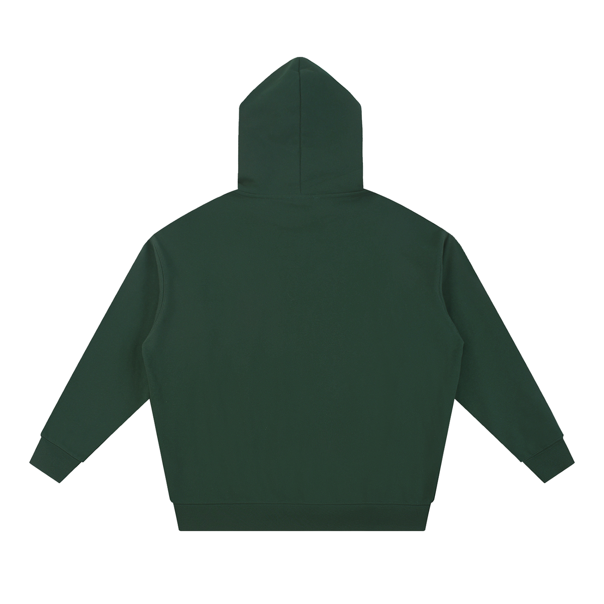Unisex Essential Heavyweight Hoodie in blackish green, alternate angle