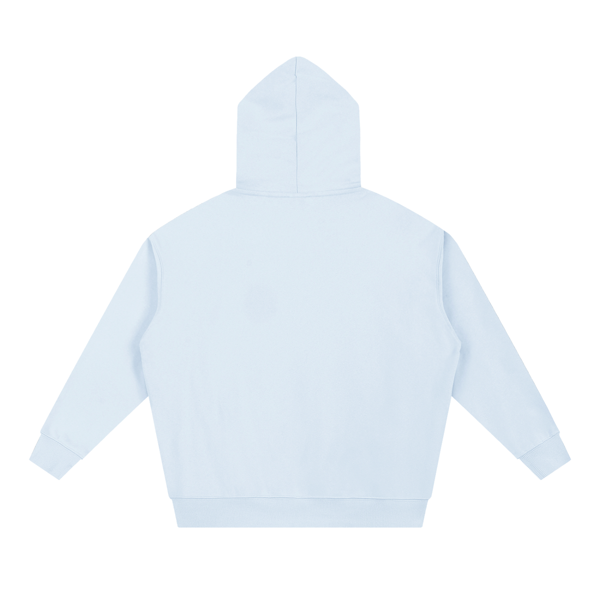 Unisex Essential Heavyweight Hoodie in blue, alternate angle
