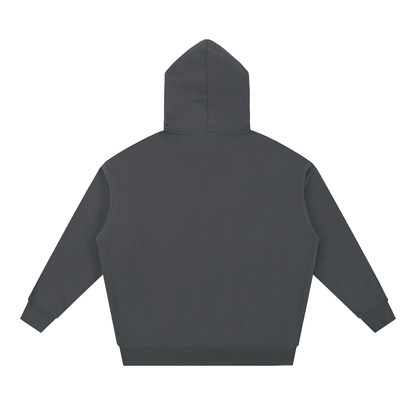Unisex Essential Heavyweight Hoodie in dark gray, alternate angle
