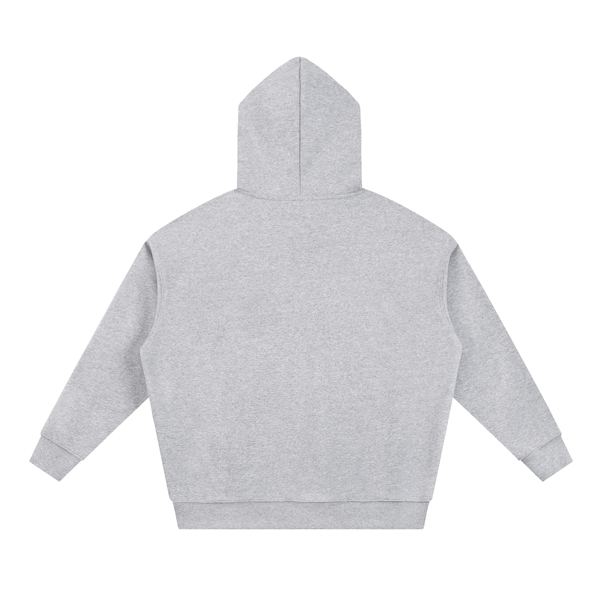 Unisex Essential Heavyweight Hoodie in flower gray, alternate angle