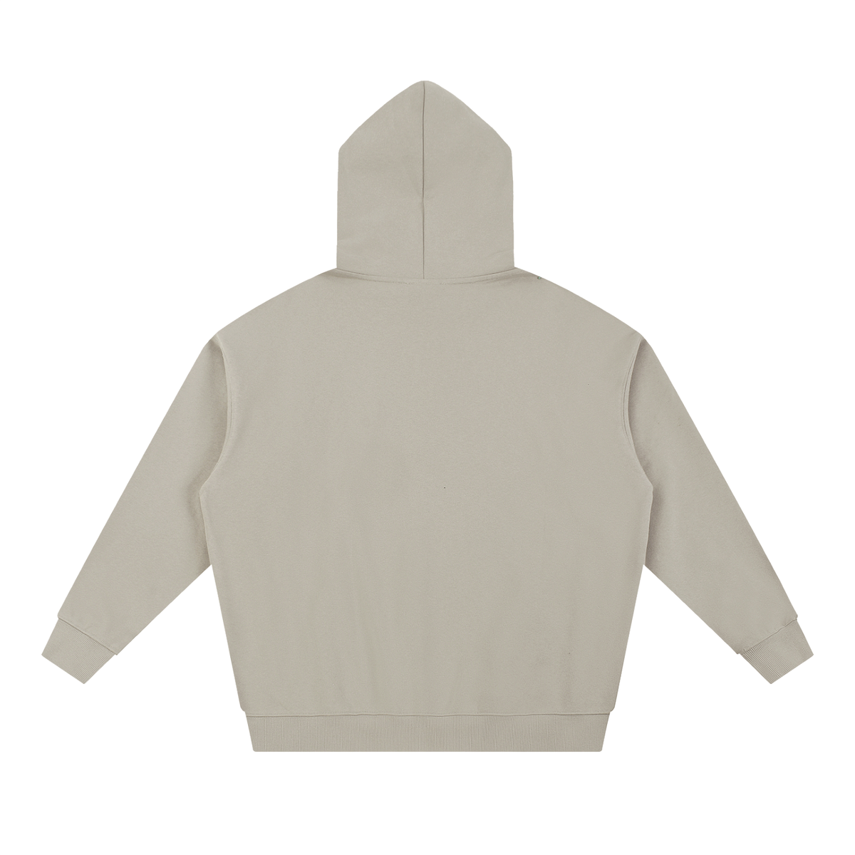 Unisex Essential Heavyweight Hoodie in light gray, alternate angle