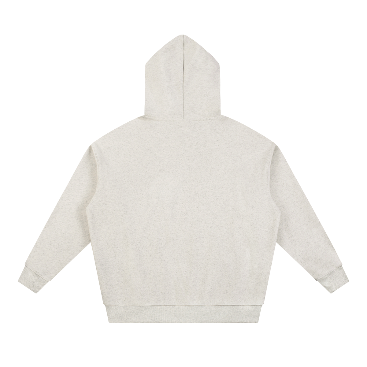 Unisex Essential Heavyweight Hoodie in oat gray, alternate angle