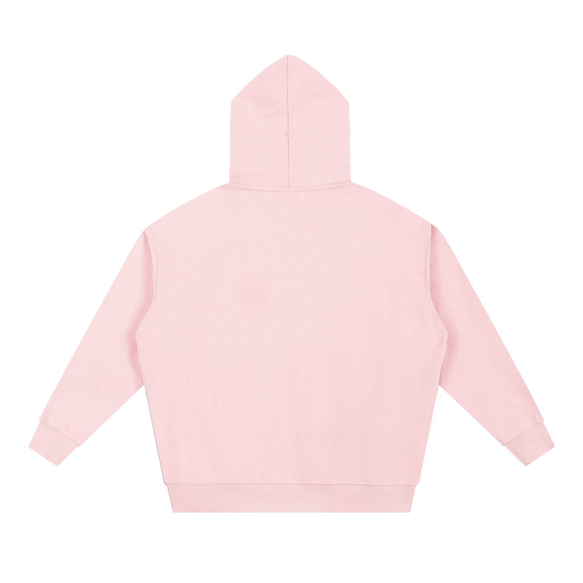 Unisex Essential Heavyweight Hoodie in pink, alternate angle