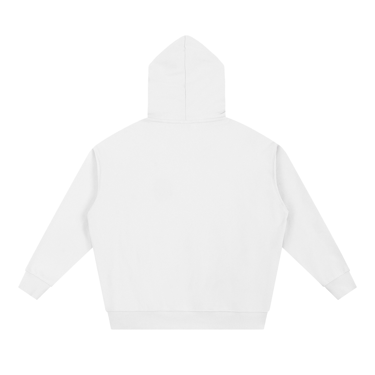 Unisex Essential Heavyweight Hoodie in white, alternate angle