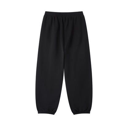 Unisex Essential Jogged Sweatpants in black, alternate angle