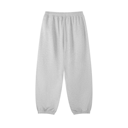 Unisex Essential Jogged Sweatpants in flower gray, alternate angle
