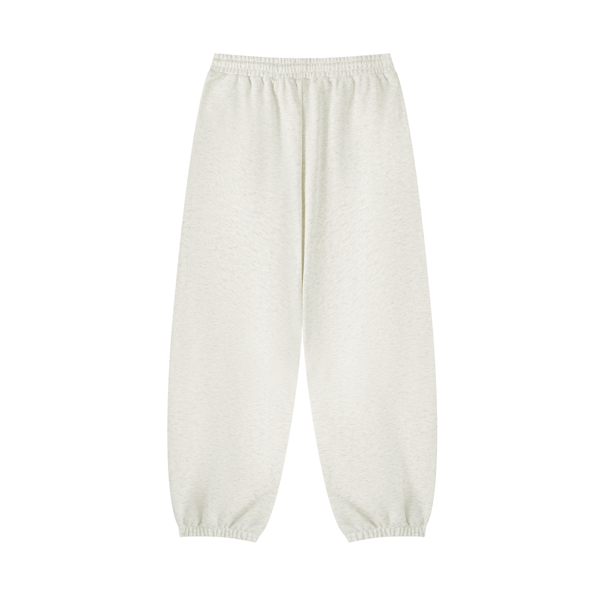 Unisex Essential Jogged Sweatpants in oat gray, alternate angle